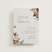 "Boho Chic" - Wedding Invitations in Moonstone by Cass Loh - Front