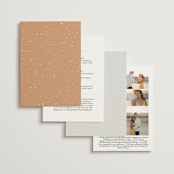"Boho Chic" - Wedding Invitations in Moonstone by Cass Loh - Back of Card Options