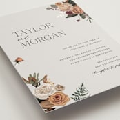 "Boho Chic" - Wedding Invitations in Moonstone by Cass Loh - Detail