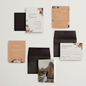 "Boho Chic" - Wedding Invitations in Moonstone by Cass Loh - Invitation Suite