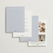 "East Coast Lighthouse" - Wedding Invitations in Snow by Becky Nimoy - Back of Card Options