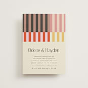 "Quilted Grid" - Wedding Invitations in Petal by Morgan Kendall - Front