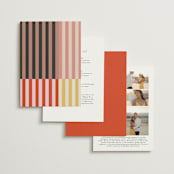 "Quilted Grid" - Wedding Invitations in Petal by Morgan Kendall - Back of Card Options