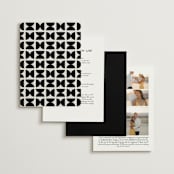 "Modern Monogram" - Wedding Invitations in Latte by Jackie Crawford - Back of Card Options