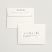 "Modern Monogram" - Wedding Invitations in Latte by Jackie Crawford - FREE Recipient Addressing