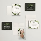 "Vines of Green" - Wedding Invitations in Fern by Susan Moyal - Invitation Suite