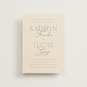 "Formal Elegance" - Wedding Invitations in Latte by Morgan Kendall - Front