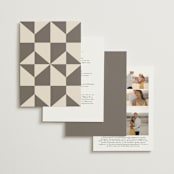 "Formal Elegance" - Wedding Invitations in Latte by Morgan Kendall - Back of Card Options