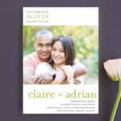 "float + celebrate" - Wedding Invitations in Celery by Float Paperie - Front