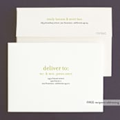 "float + celebrate" - Wedding Invitations in Celery by Float Paperie - FREE Recipient Addressing