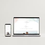 "One Path" - Wedding Invitations in Beach by Pixel and Hank - FREE Wedding Website