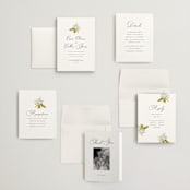 "Limelight" - Wedding Invitations in Linen by Olivia Kanaley Inman - Invitation Suite
