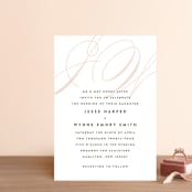 "Twirl Monogram A" - Wedding Invitations in Blush by Ariel Rutland - Front