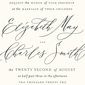 "Elysium" - Wedding Invitations in Linen by Design Lotus - Detail