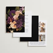 "Desire" - Wedding Invitations in Cotton by Jennifer Postorino - Back of Card Options