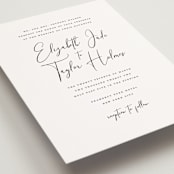 "Desire" - Wedding Invitations in Cotton by Jennifer Postorino - Detail