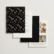 "Storybook" - Wedding Invitations in Ink by Jennifer Postorino - Back of Card Options