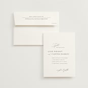 "Storybook" - Wedding Invitations in Ink by Jennifer Postorino - Invitation with Envelope
