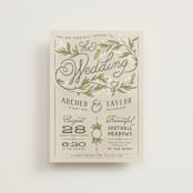 "Rustic Love" - Wedding Invitations in Parchment by GeekInk Design - Front