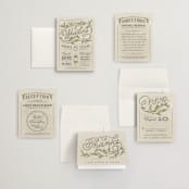 "Rustic Love" - Wedding Invitations in Parchment by GeekInk Design - Invitation Suite