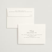 "Tendu" - Wedding Invitations in Creme by Carly Reed Walker - FREE Recipient Addressing