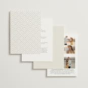 "Grande" - Wedding Invitations in Cotton by Carolyn Nicks - Back of Card Options