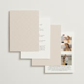 "Everlasting" - Wedding Invitations in Latte by Jennifer Postorino - Back of Card Options