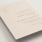 "Everlasting" - Wedding Invitations in Latte by Jennifer Postorino - Detail