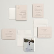 "Everlasting" - Wedding Invitations in Latte by Jennifer Postorino - Invitation Suite