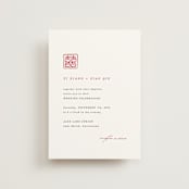 "Double Xi" - Wedding Invitations in Cherry by fatfatin - Front