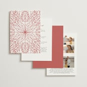 "AMAYA" - Wedding Invitations in Blush by Kanika Mathur - Back of Card Options