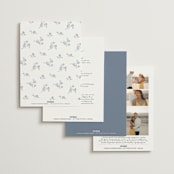 "Close to my Heart" - Wedding Invitations in Twilight Whisper by Design Lotus - Back of Card Options