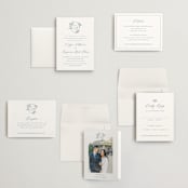 "Close to my Heart" - Wedding Invitations in Twilight Whisper by Design Lotus - Invitation Suite