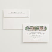 "East Bay street" - Wedding Invitations in Lily by Jennifer Wick - Invitation with Envelope