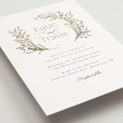 "delicate buds" - Wedding Invitations in Olive by Jennifer Wick - Detail
