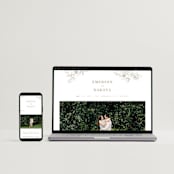 "Floral Ampersand Monogram" - Wedding Invitations in Toffee by Amanda Day - FREE Wedding Website