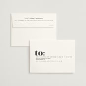 "Key Ingredients" - Wedding Invitations in Cotton by Christie Garcia - FREE Recipient Addressing