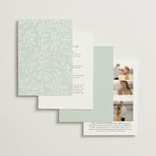 "Fairy Forest" - Wedding Invitations in Sage by Kristen Knechtel - Back of Card Options
