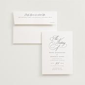 "scamorza" - Wedding Invitations in Pearl by chocomocacino - Invitation with Envelope