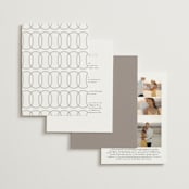 "The Hudson" - Wedding Invitations in Latte by Kristie Kern - Back of Card Options