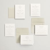 "The Hudson" - Wedding Invitations in Latte by Kristie Kern - Invitation Suite