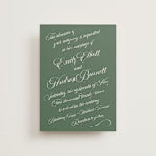 "Enchanted" - Wedding Invitations in Garden by Alston Foster - Front