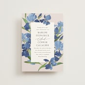 "Irises" - Wedding Invitations in Natural by Everett Paper Goods - Front