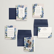 "Irises" - Wedding Invitations in Natural by Everett Paper Goods - Invitation Suite