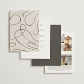 "Bow" - Wedding Invitations in Tuxedo by Corinne Malesic - Back of Card Options