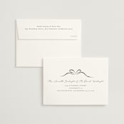"Bow" - Wedding Invitations in Tuxedo by Corinne Malesic - FREE Recipient Addressing