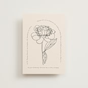 "Belle Rose" - Wedding Invitations in Buttercream by Claudia Orengo - Front