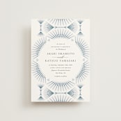 "AKARI" - Wedding Invitations in Wave by Melanie Kosuge - Front