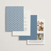 "AKARI" - Wedding Invitations in Wave by Melanie Kosuge - Back of Card Options