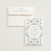 "AKARI" - Wedding Invitations in Wave by Melanie Kosuge - Invitation with Envelope